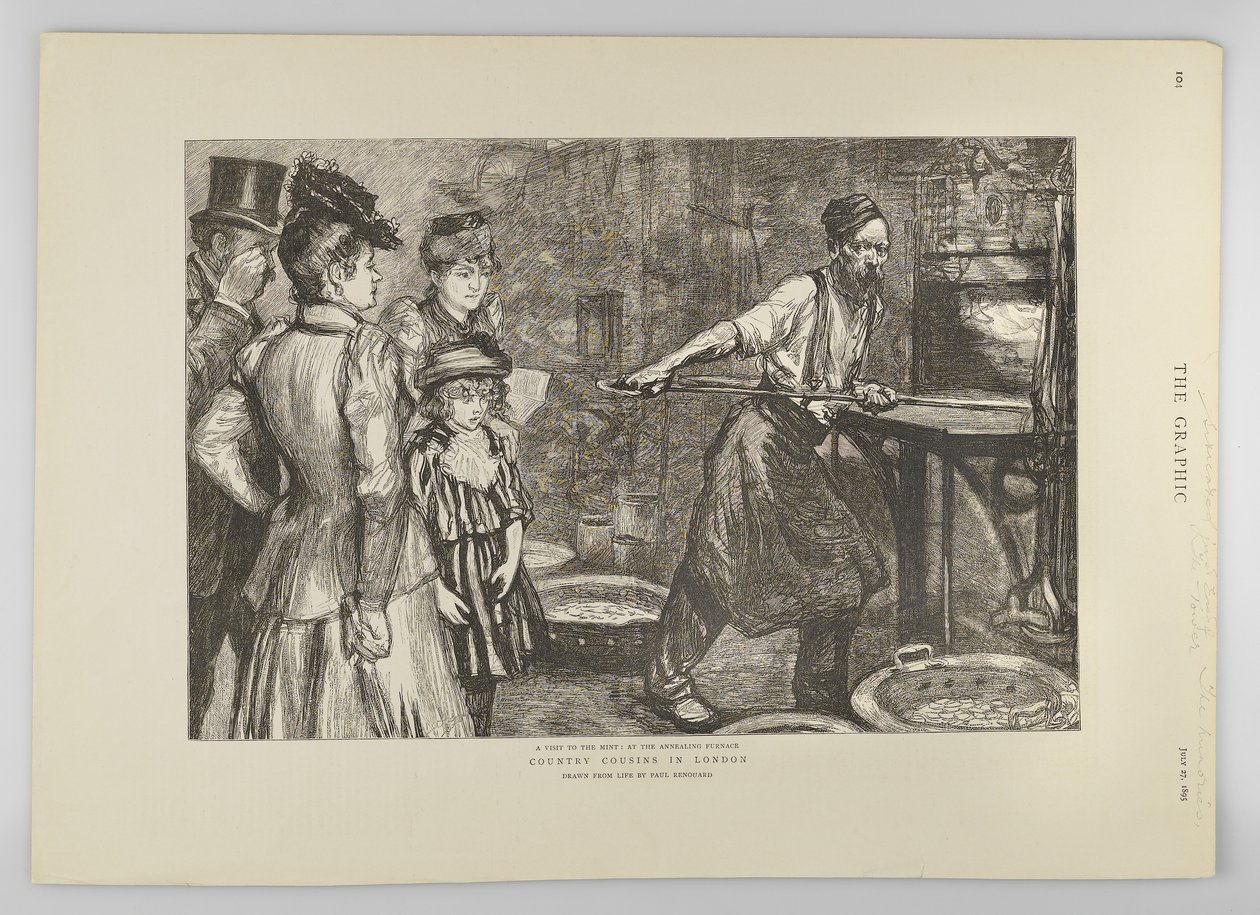 Forno di Ricottura a Tower Hill, da The Graphic, 1895 da Charles Paul Renouard