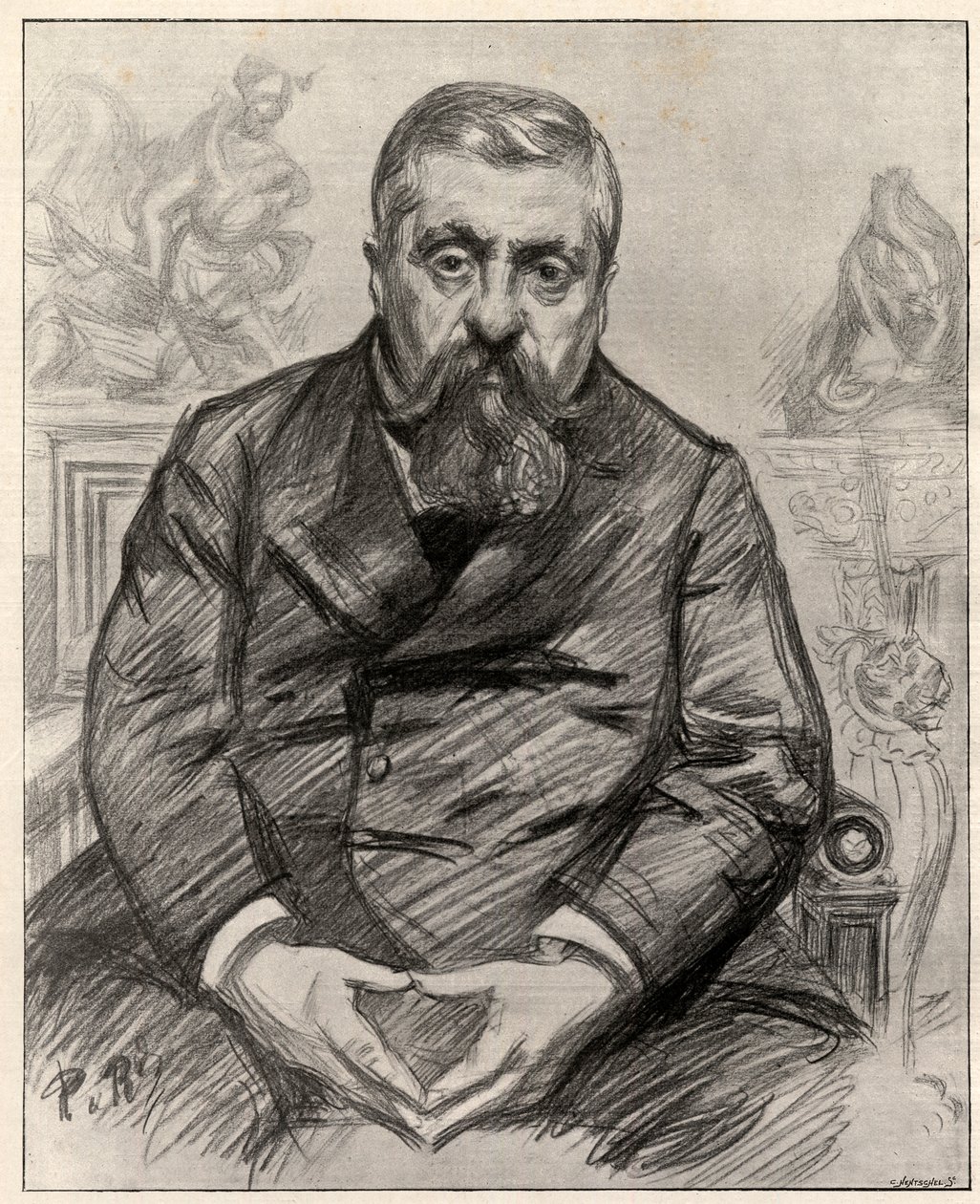 Ritratto di Charles Alexandre Dupuy (1851-1923), statista francese. da Charles Paul Renouard