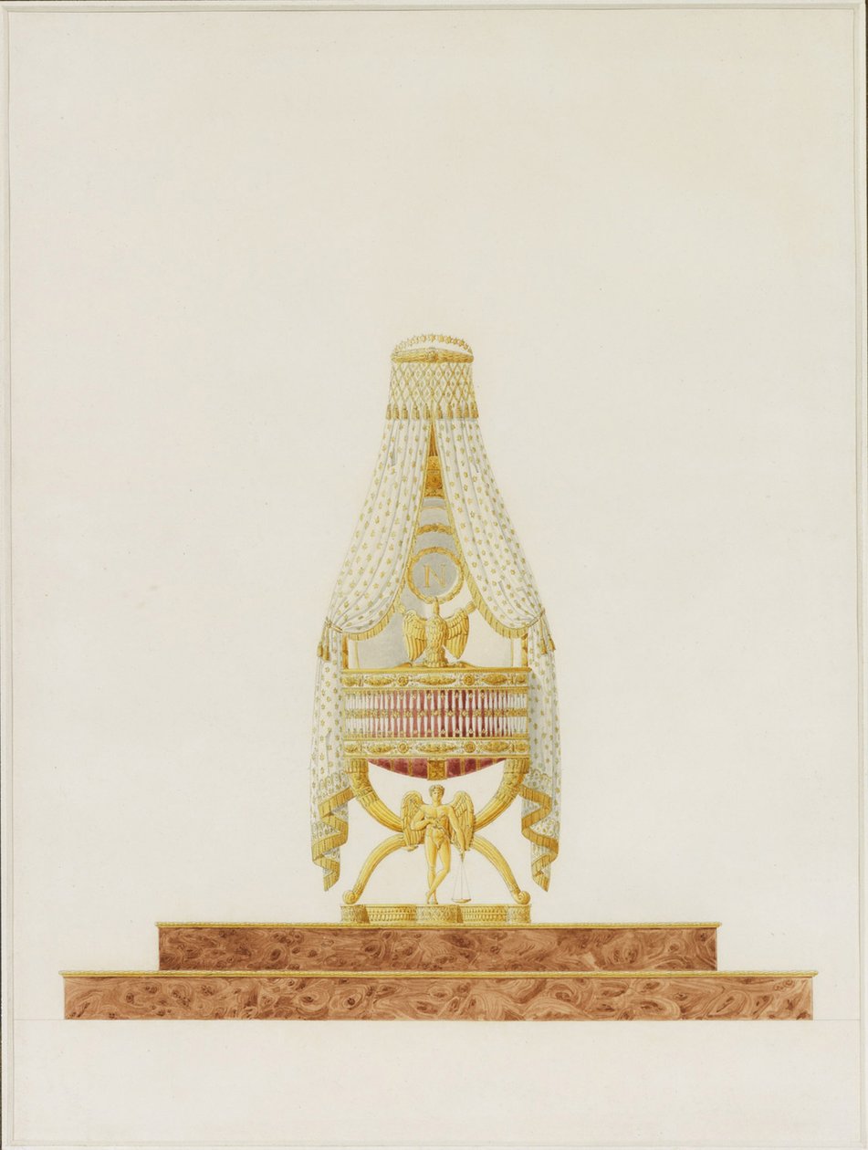 Progetto della culla per Sua Maestà il Re di Roma, 1811 da Charles Percier