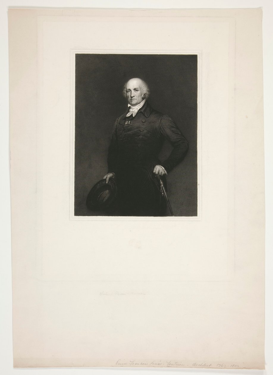 Ritratto di Pierre-François Léonard Fontaine da Charles Percier