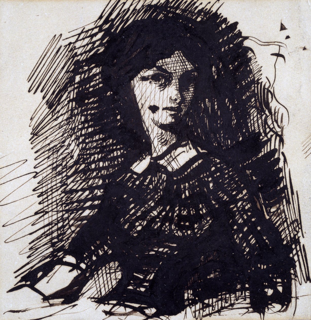 Ritratto di Jeanne Duval, metà XIX secolo da Charles Pierre Baudelaire
