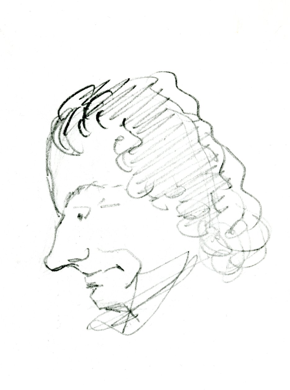 Autoritratto, c. 1843 da Charles Pierre Baudelaire