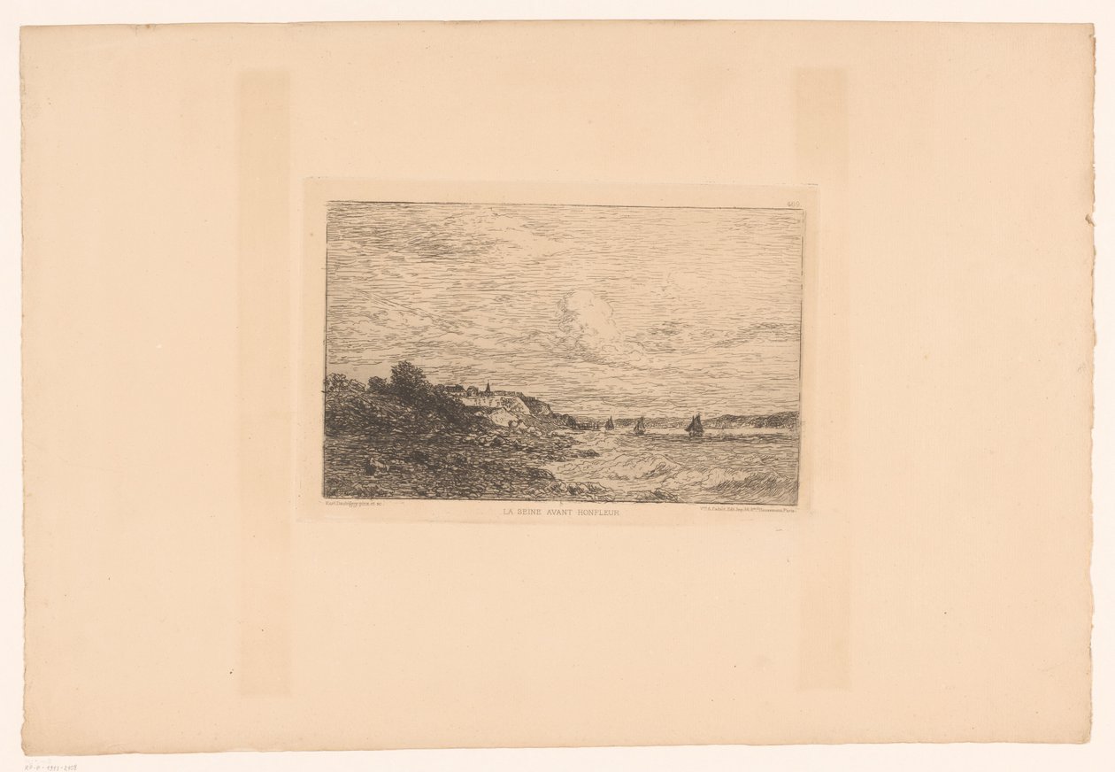 Veduta della Senna presso Honfleur da Charles Pierre Daubigny