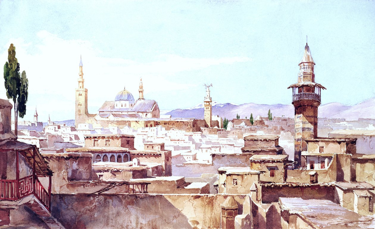 Una vista di Damasco da Charles Pierron