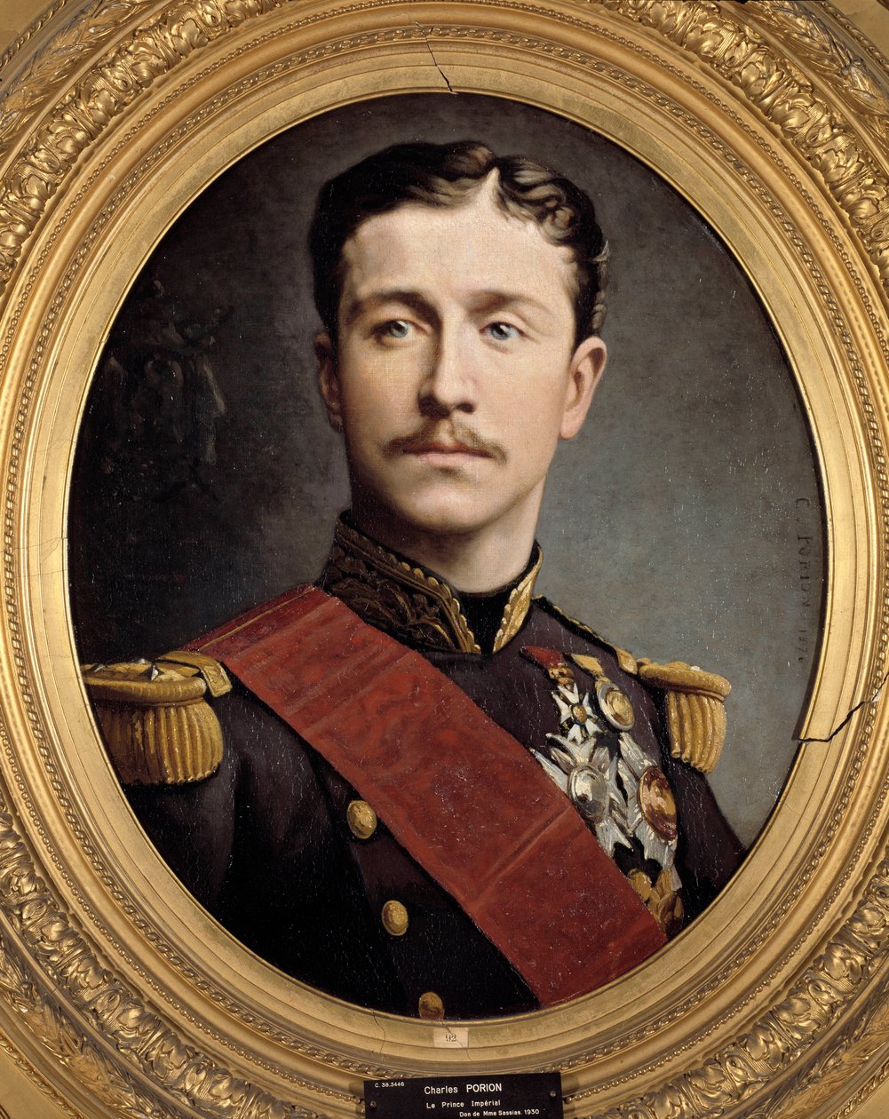 Ritratto del Principe Imperiale Eugenio Luigi Napoleone (1856 - 1879), figlio di Napoleone III da Charles Porion