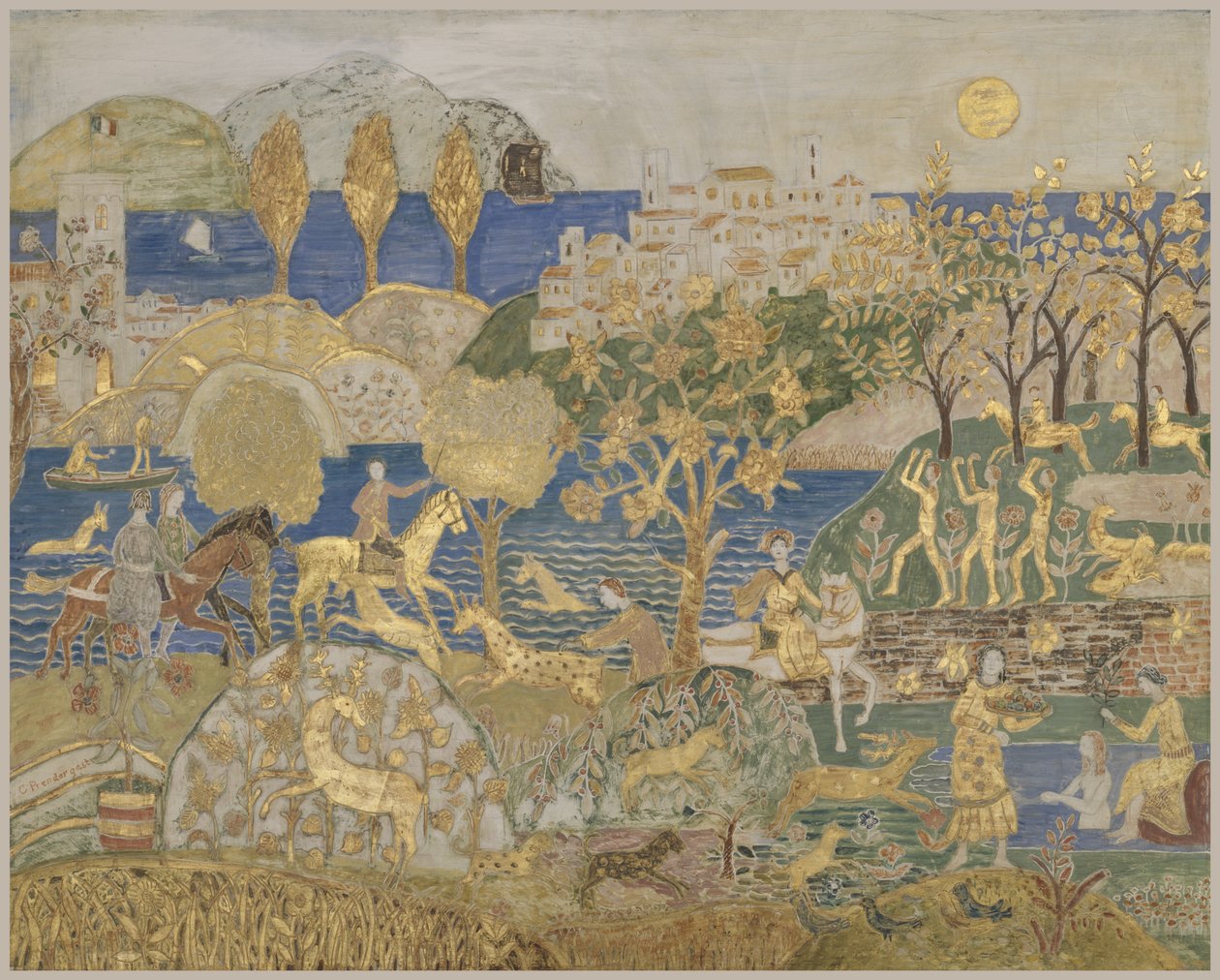 Città collinare, c.1928 da Charles Prendergast