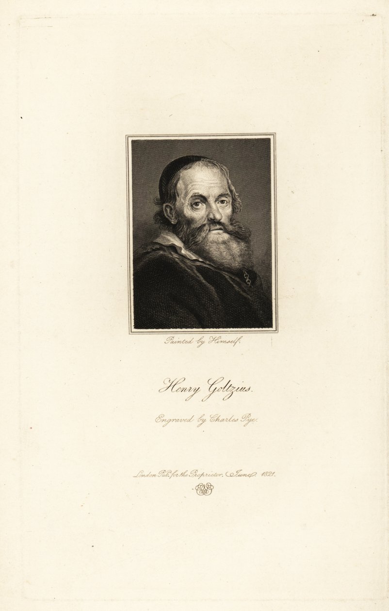 Ritratto di Hendrick Goltzius da Charles Pye