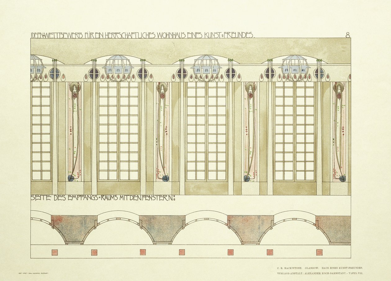 Sala di Ricevimento e Musica da Charles Rennie (after) Mackintosh