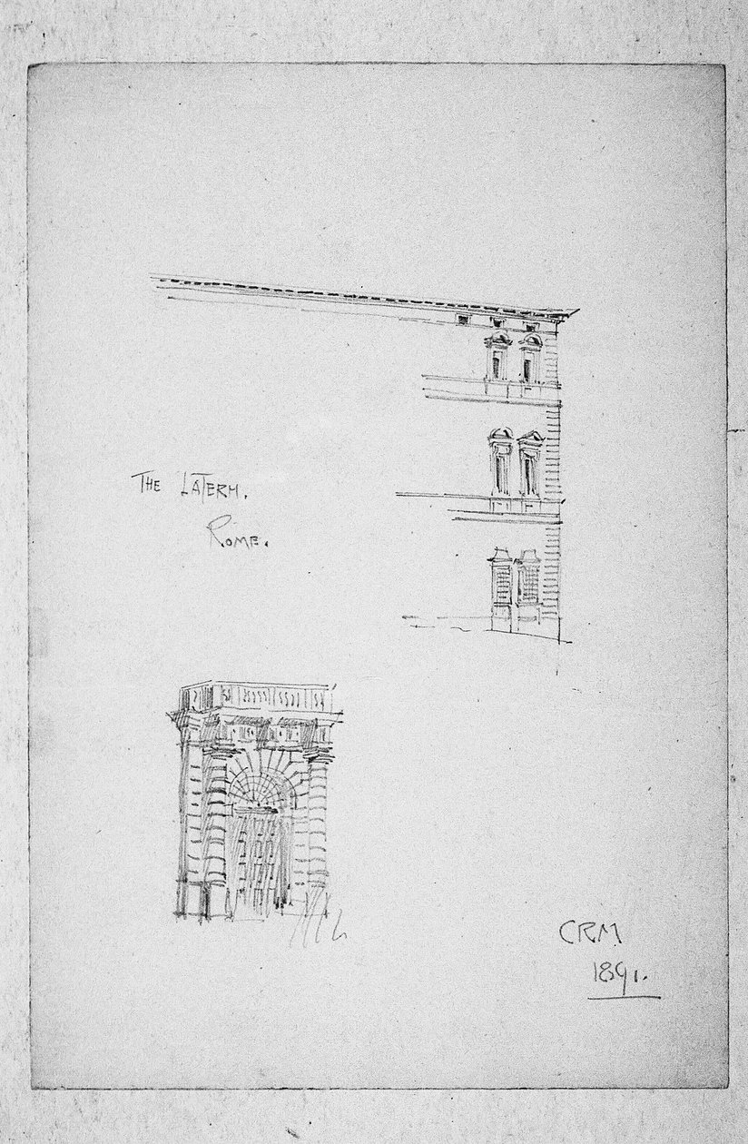 Il Laterano, Roma, 1891 da Charles Rennie Mackintosh