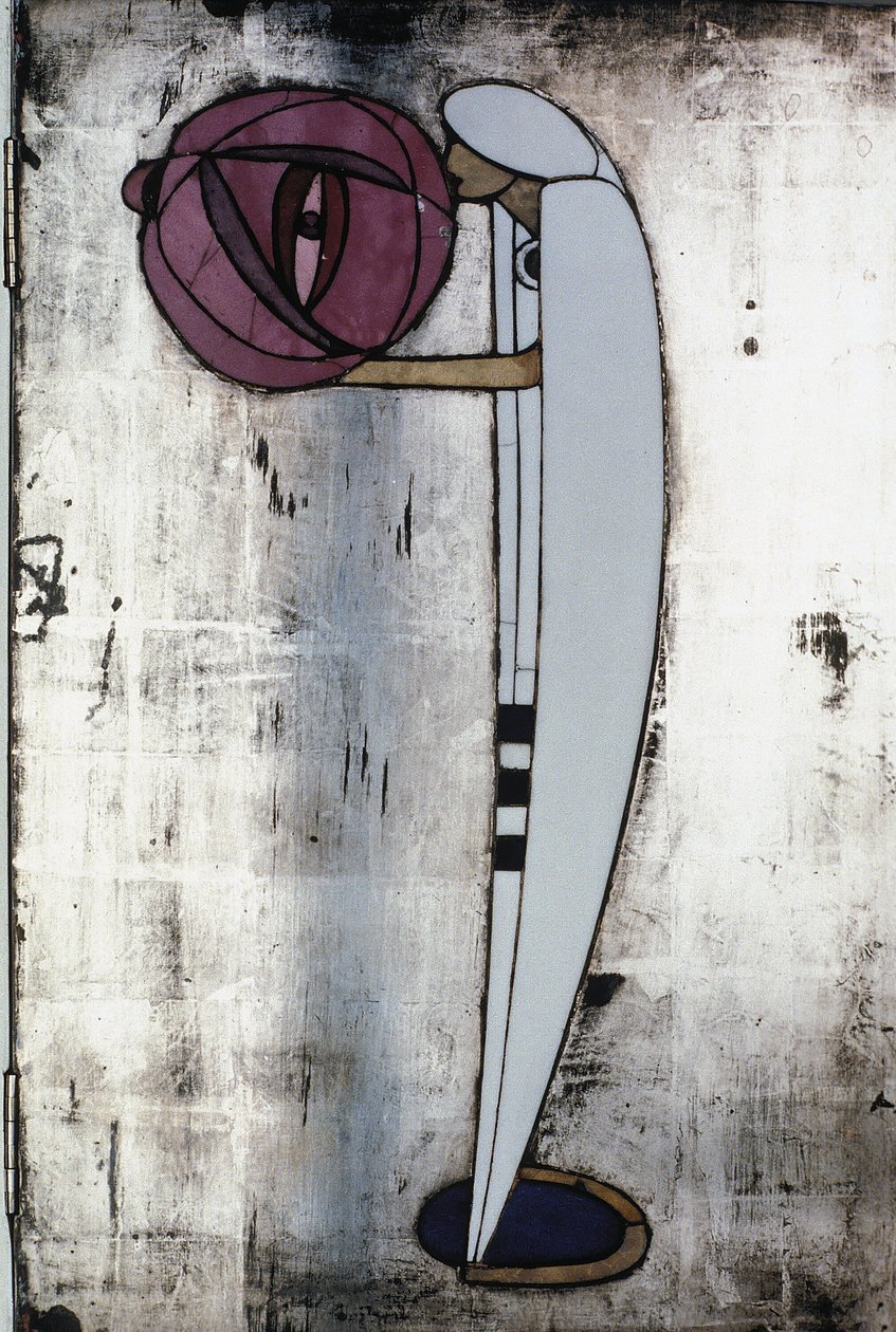 Armadio bianco progettato per la signora Rowat, 1902 da Charles Rennie Mackintosh