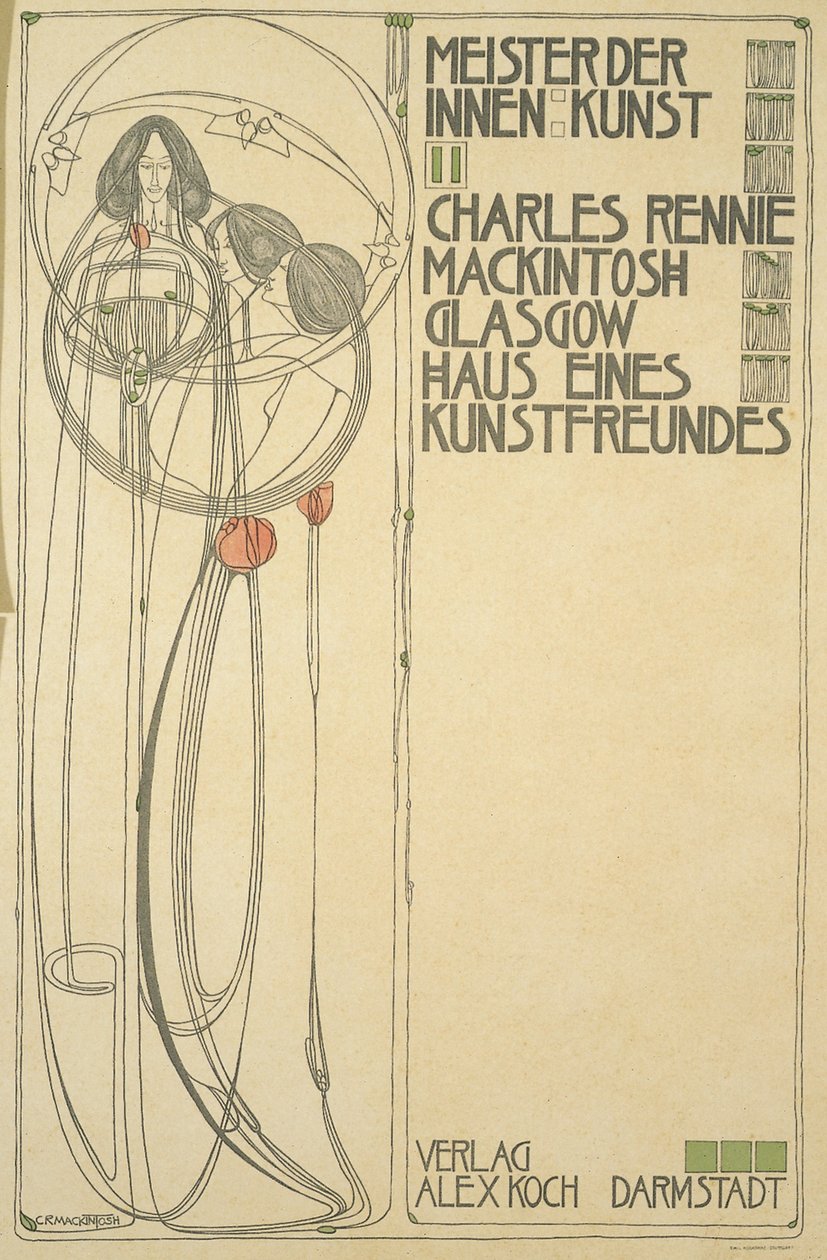 Pagina del titolo per Haus Eines Kunstfreundes (Meister der Innenkunst II), 1902 da Charles Rennie Mackintosh