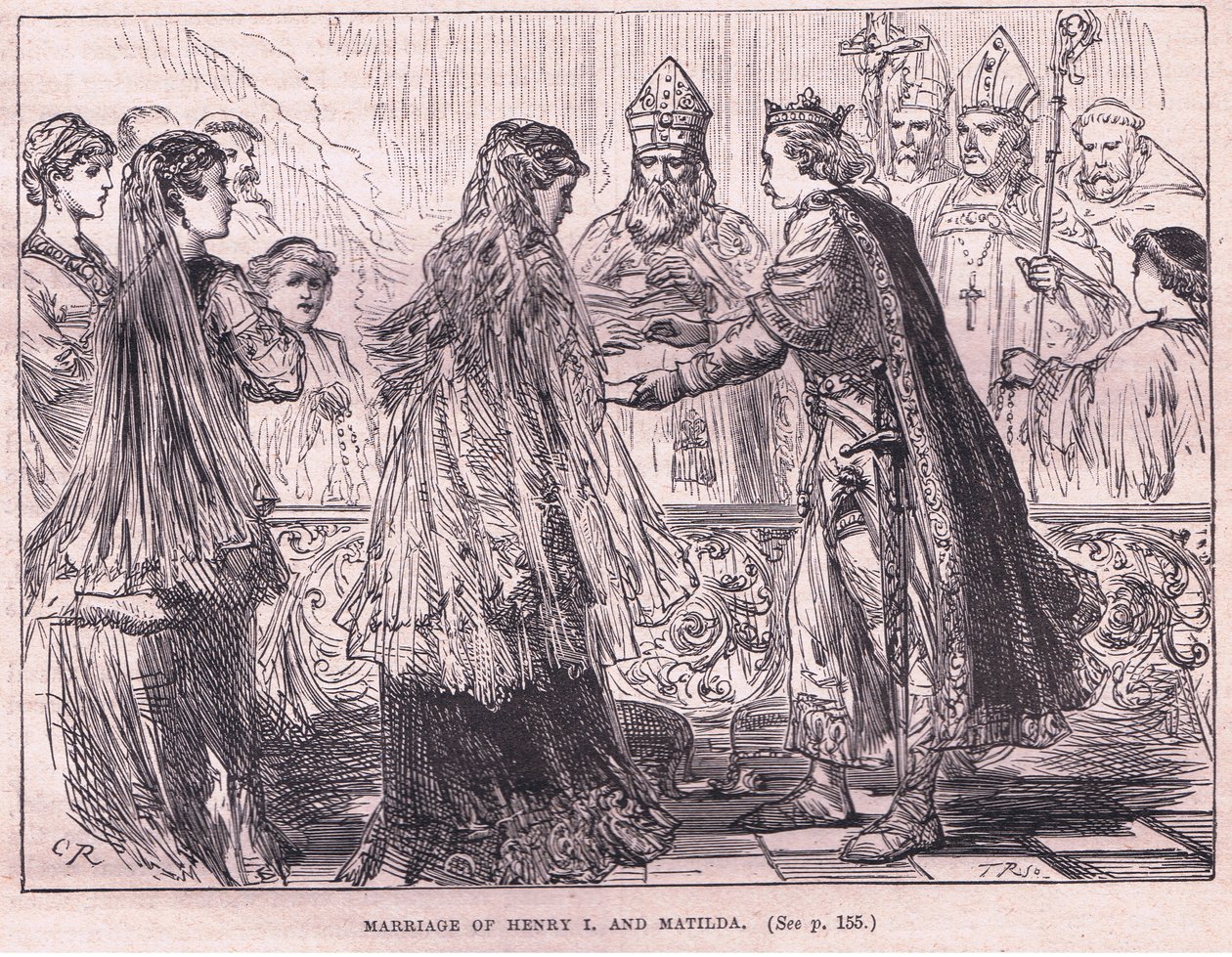 Matrimonio di Enrico I e Matilde AD 1102 da Charles Ricketts