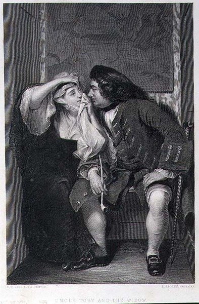 Zio Toby e la vedova, inciso da Lumb Stocks da Charles Robert (after) Leslie