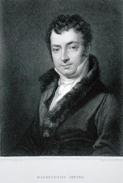 Washington Irving, inciso da Moseley Isaac Danforth da Charles Robert (after) Leslie
