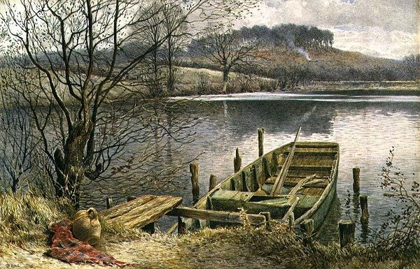 Il traghetto sul fiume da Charles Robertson
