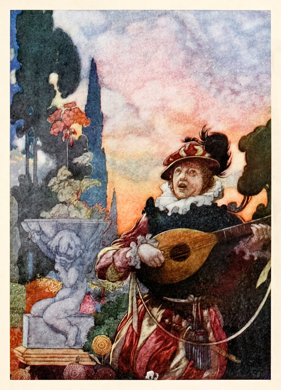 "Mark how one string, sweet husband to another, strikes each by each by mutual ordering" da "Harmony and Melody" in The Songs and Sonnets of William Shakespeare da Charles Robinson