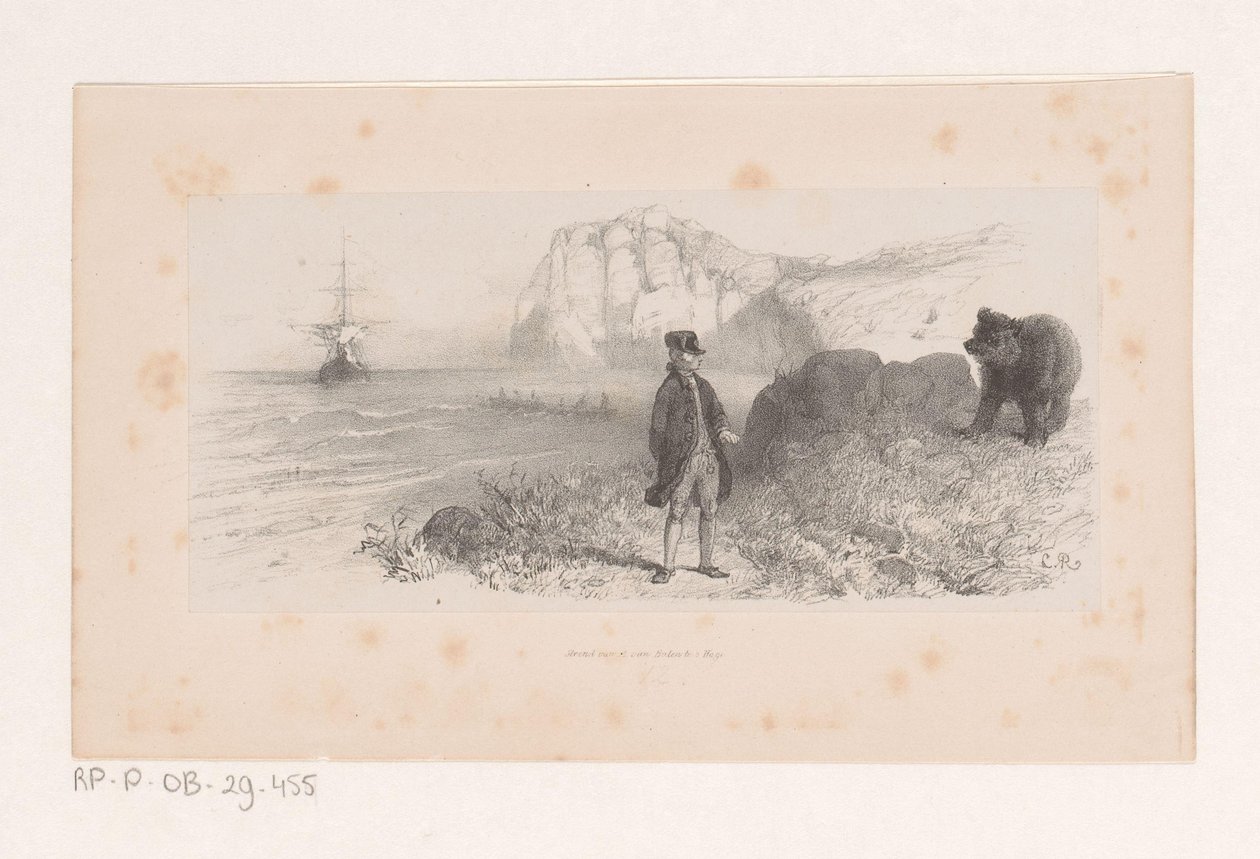 Barone von Münchhausen con orso da Charles Rochussen
