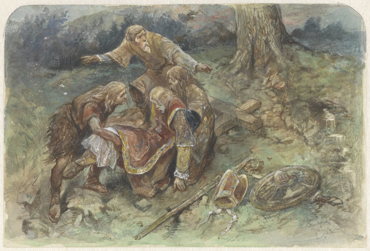 Adalberto ferito viene portato via da Charles Rochussen