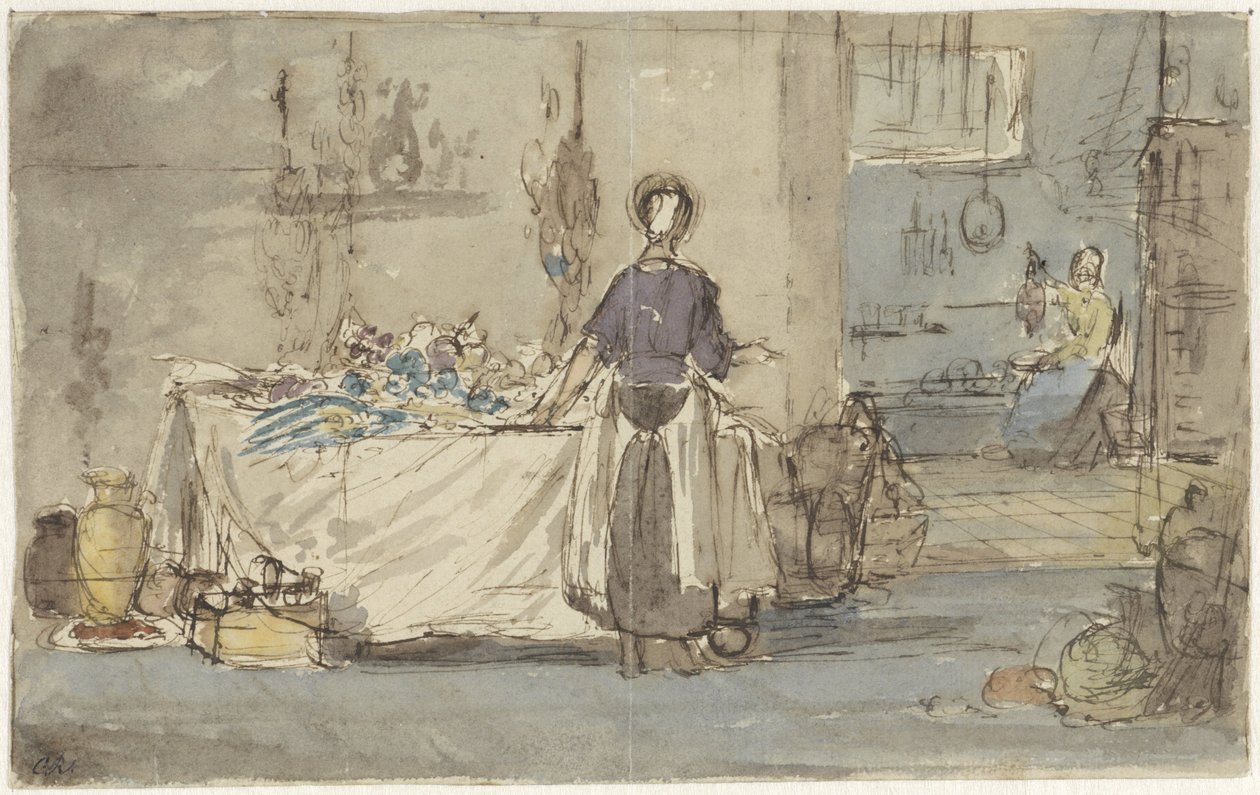 Interno di cucina da Charles Rochussen