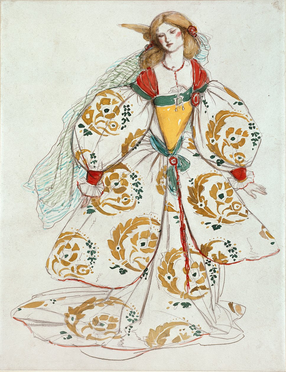 Bozzetto di costume, c1850-1880 da Charles S Ricketts