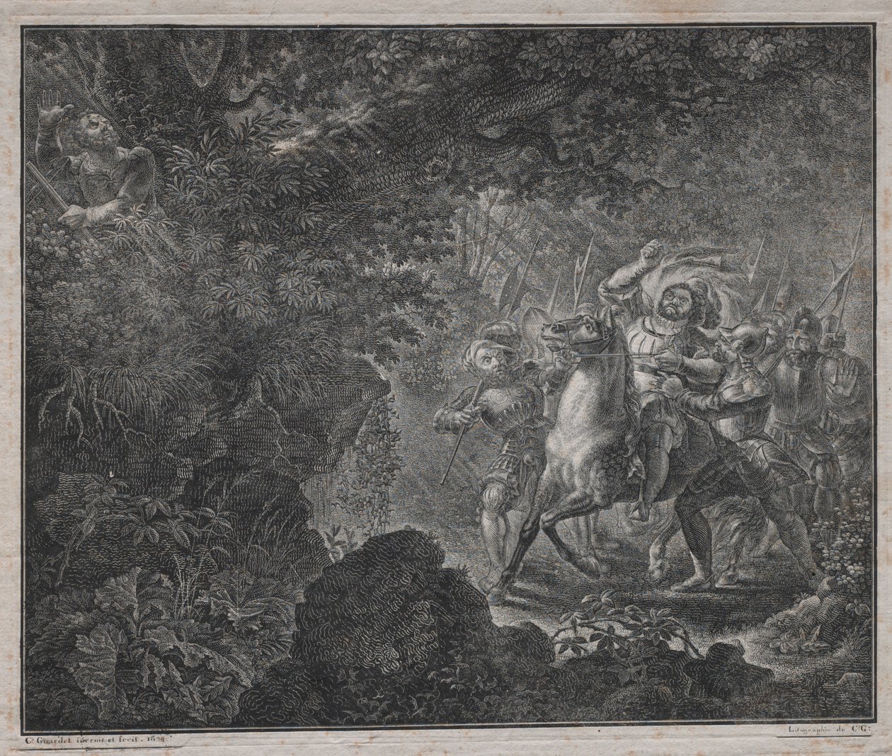 Guglielmo Tell a Küssnacht, 1820 da Charles Samuel Girardet
