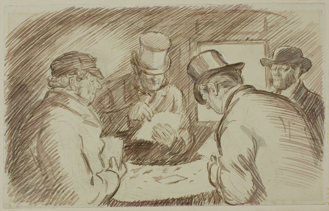 Una partita a carte da Charles Samuel Keene