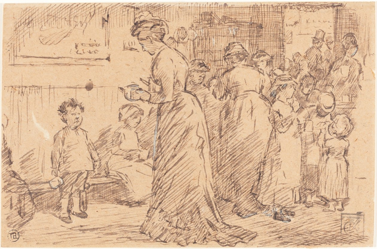 Buffet della stazione da Charles Samuel Keene