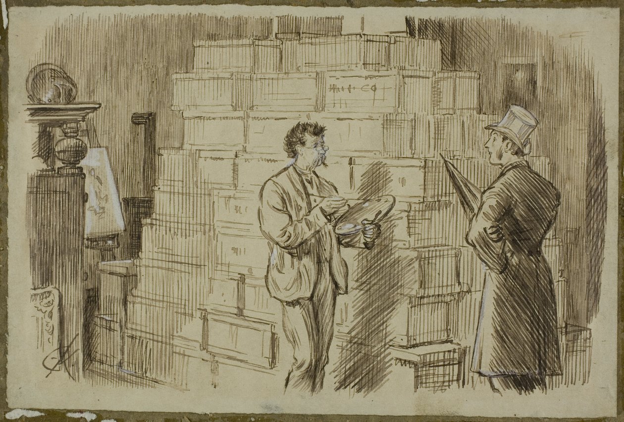 Nello studio da Charles Samuel Keene