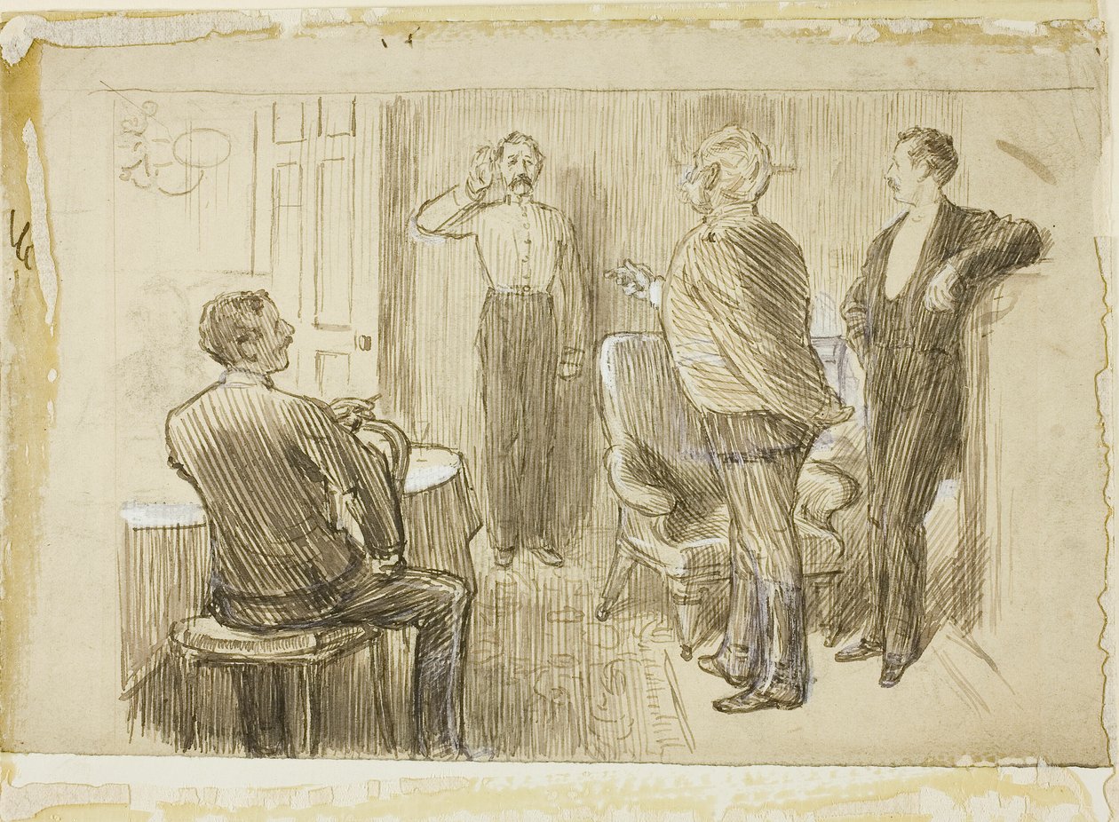 Ufficiale e Attendenti da Charles Samuel Keene