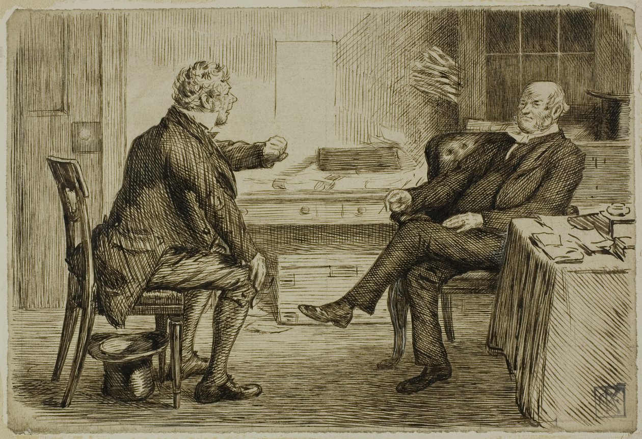 Avvocato e Cliente da Charles Samuel Keene