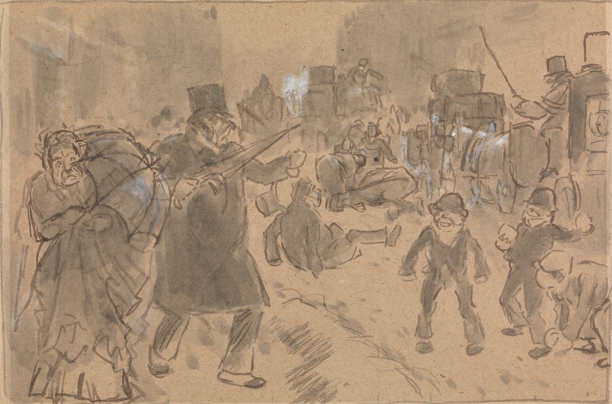 Scena di Strada da Charles Samuel Keene