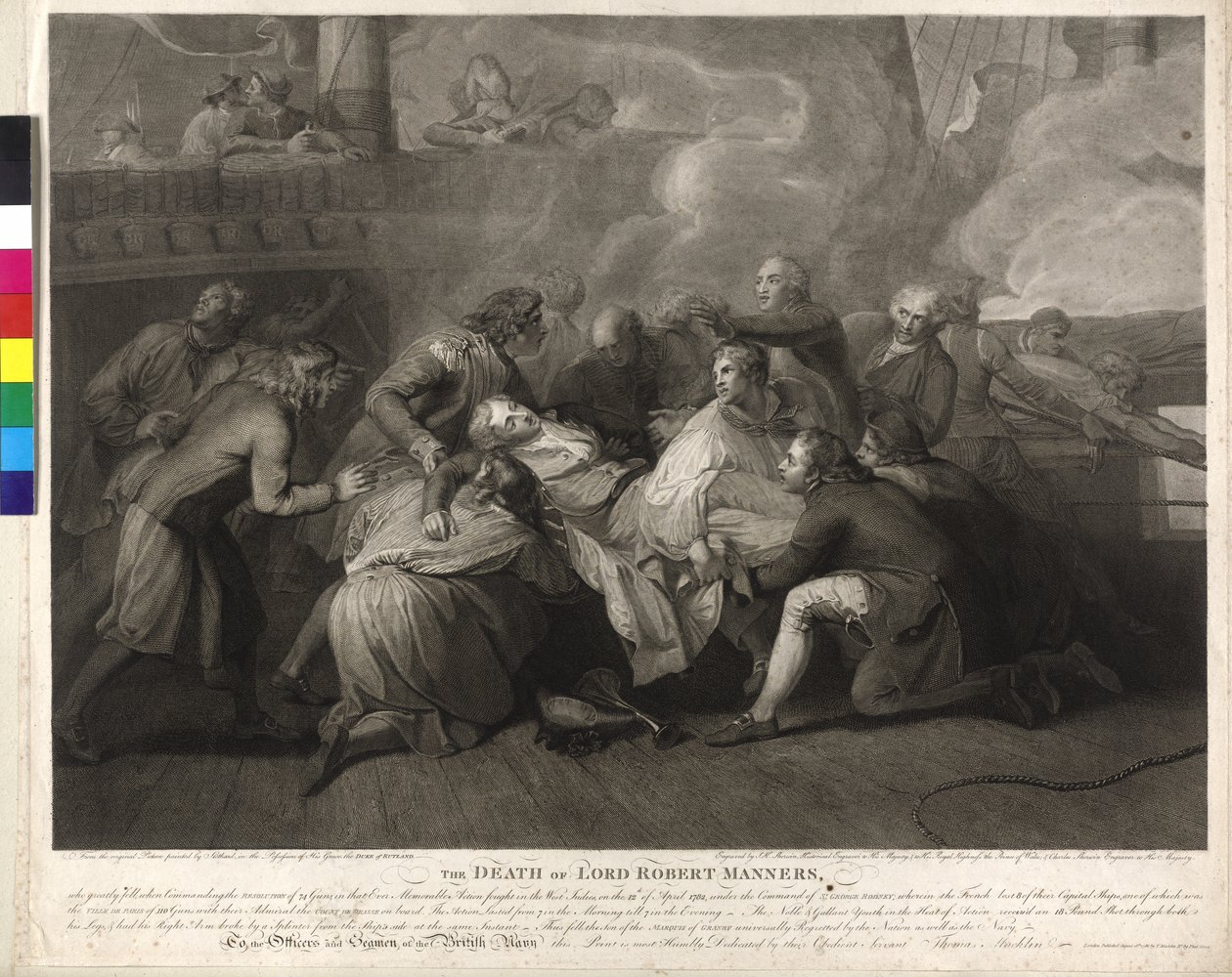 Lord Robert Manners (1758-1782) La morte di Lord Robert Manners da Charles Sherwin
