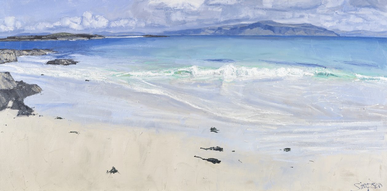 Onda di aprile, Iona, 2013 (olio su tela) da Charles Simpson