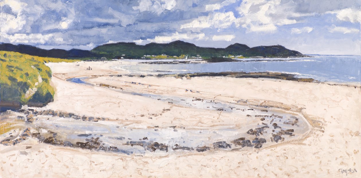 Ruscello della spiaggia, Sanna, 2017 (olio su tela) da Charles Simpson