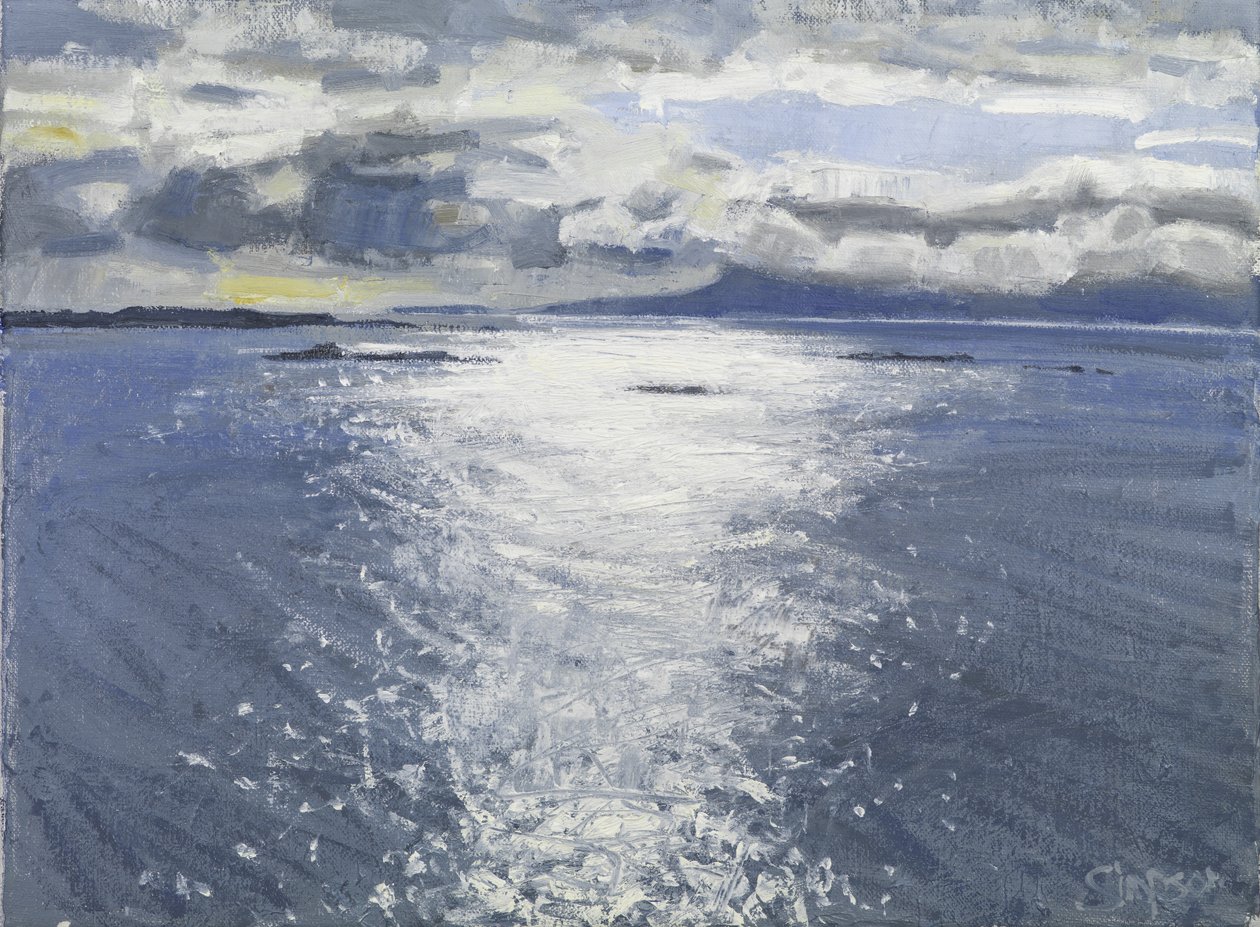Sera buia, 2017 (olio su tela) da Charles Simpson