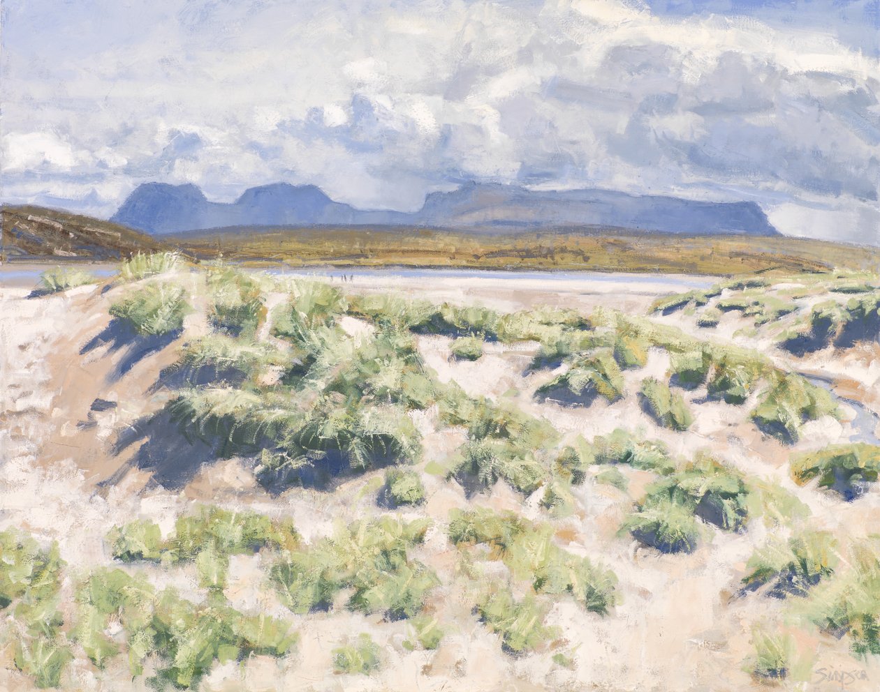Dune, Achnahaird, 2017 (olio su tela) da Charles Simpson