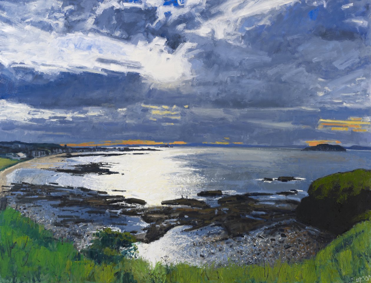 Sera, North Berwick, 2012 (olio su tela) da Charles Simpson