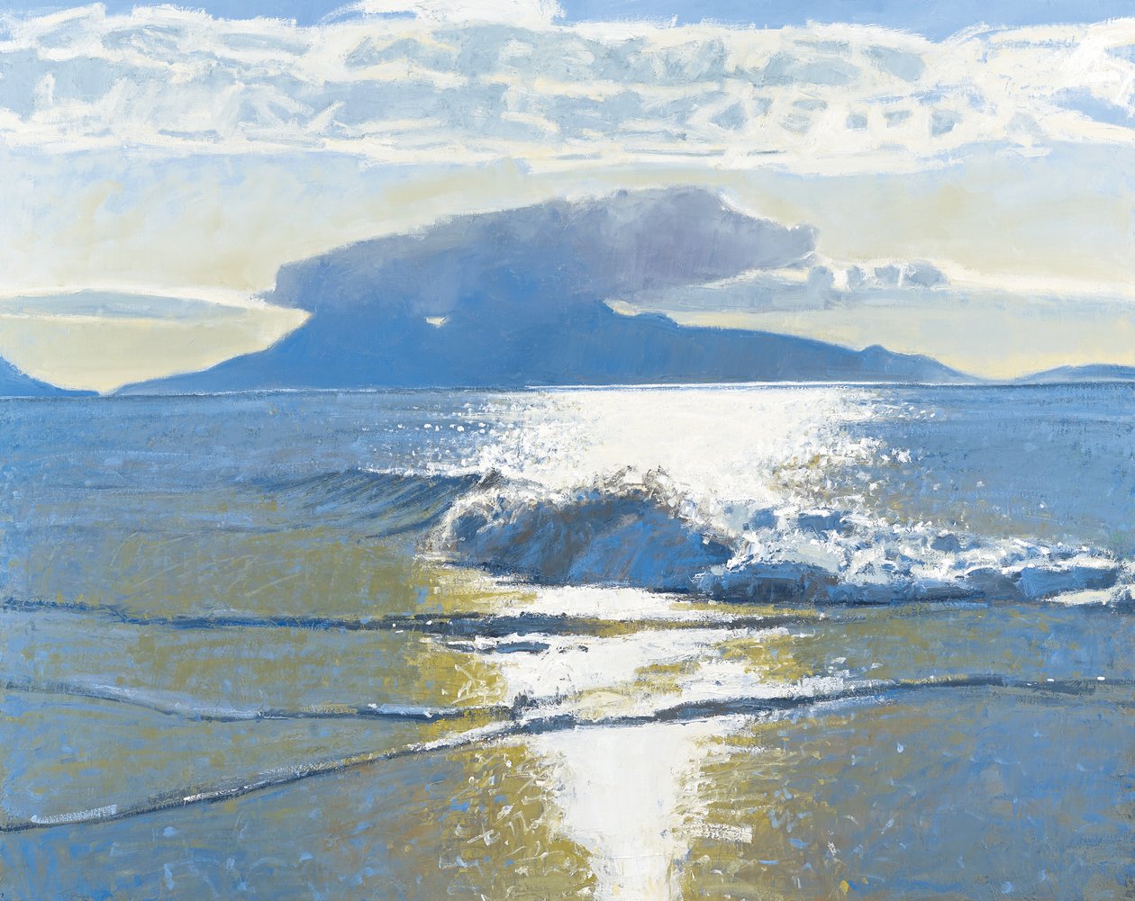 Mare di sera, 2014 (olio su tela) da Charles Simpson