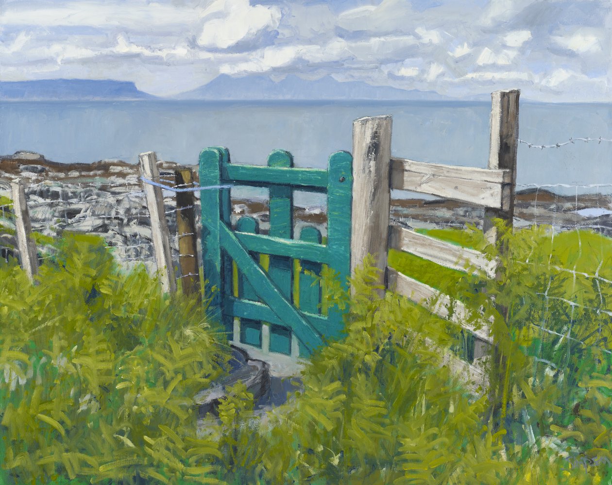 Gate, 2012 (olio su tela) da Charles Simpson