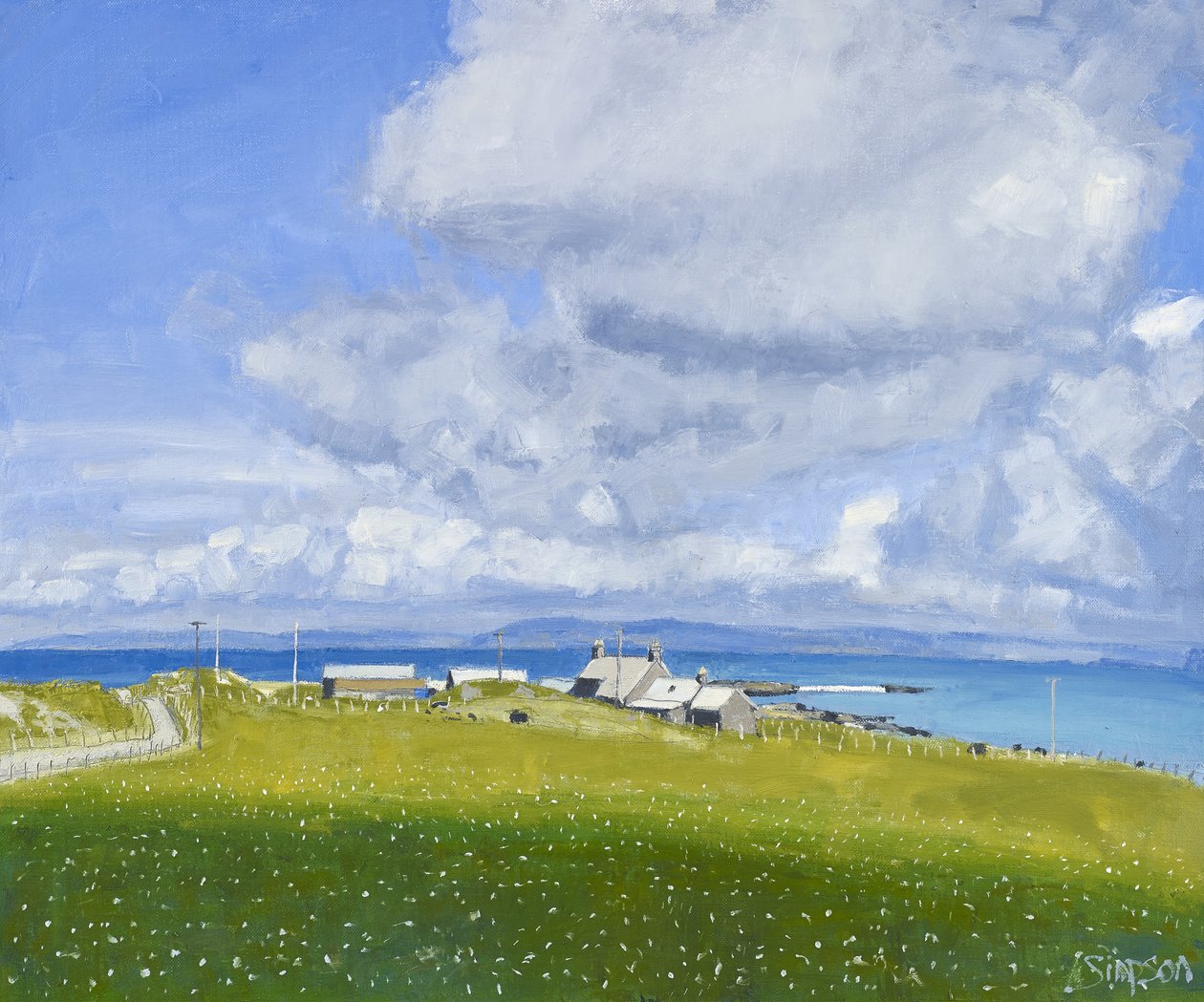 Fattoria di Iona, 2013 (olio su tela) da Charles Simpson