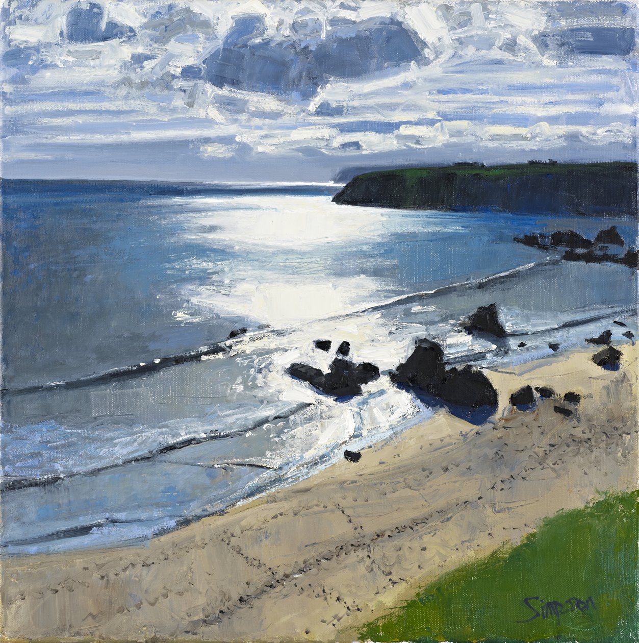 Sango Bay, 2011 (olio su tela) da Charles Simpson