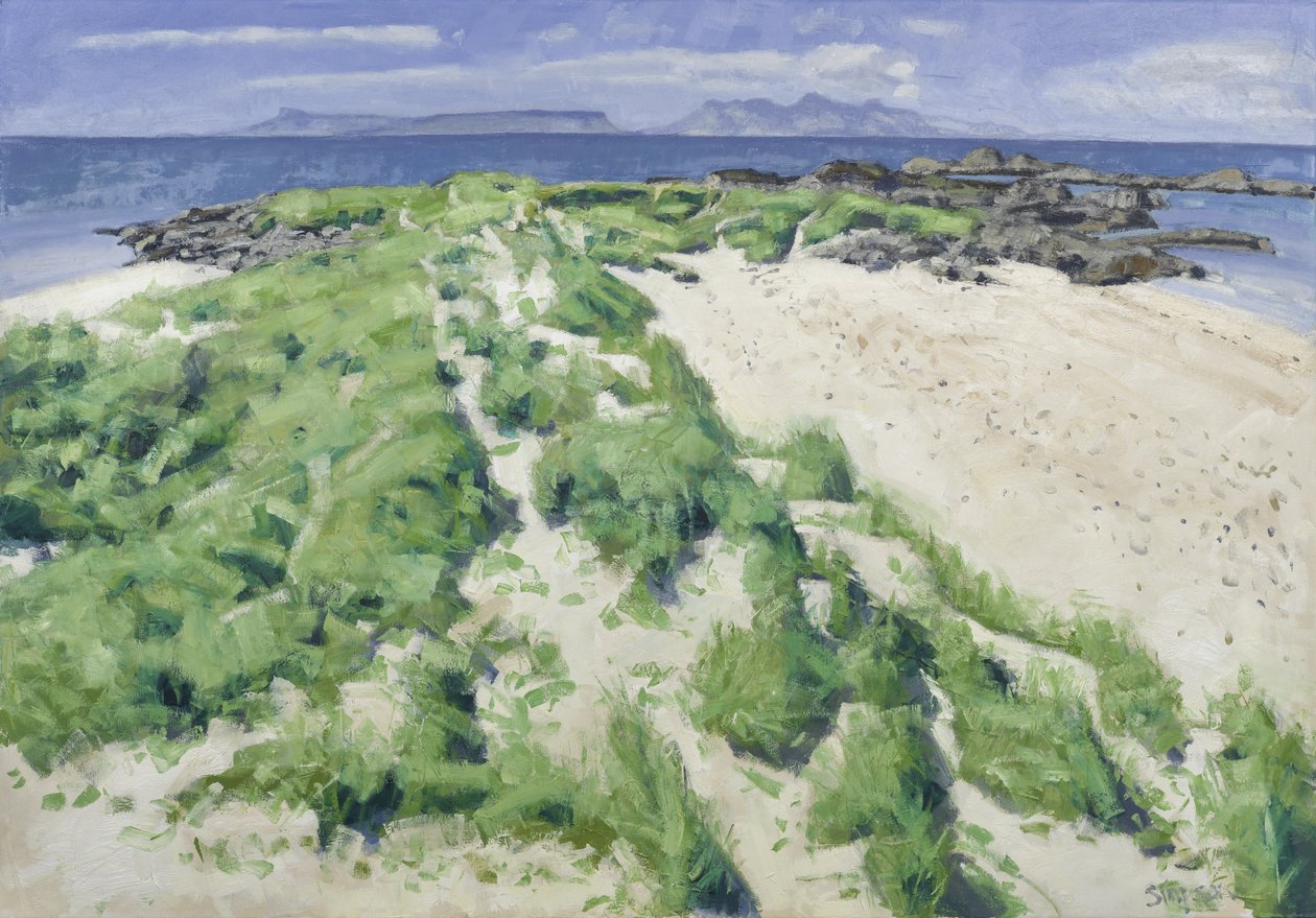 Due spiagge, 2016 (olio su tela) da Charles Simpson
