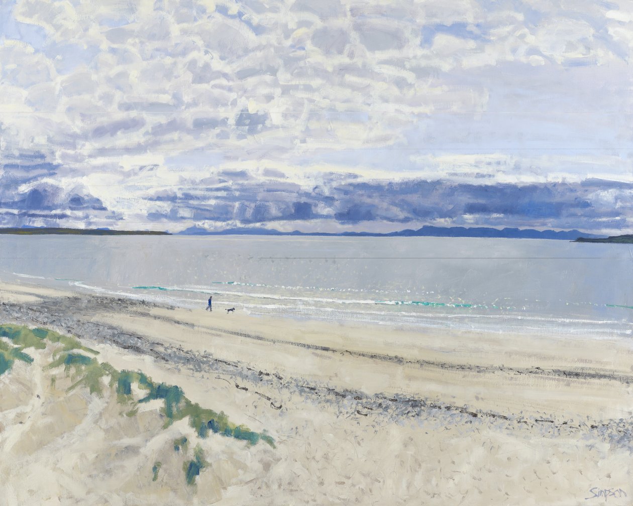 Walker  Dog, 2012 (olio su tela) da Charles Simpson