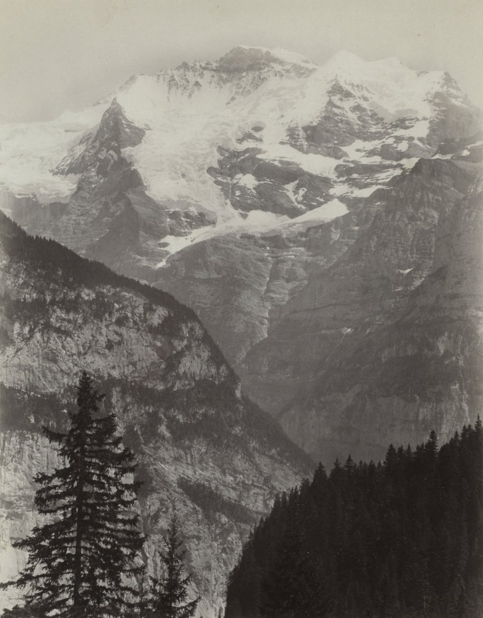 Jungfrau, vista da Mürren, Svizzera da Charles Soulier