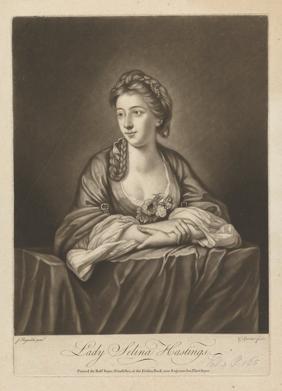 Lady Selina Hastings (nata Shirley), Contessa di Huntington da Charles Spooner