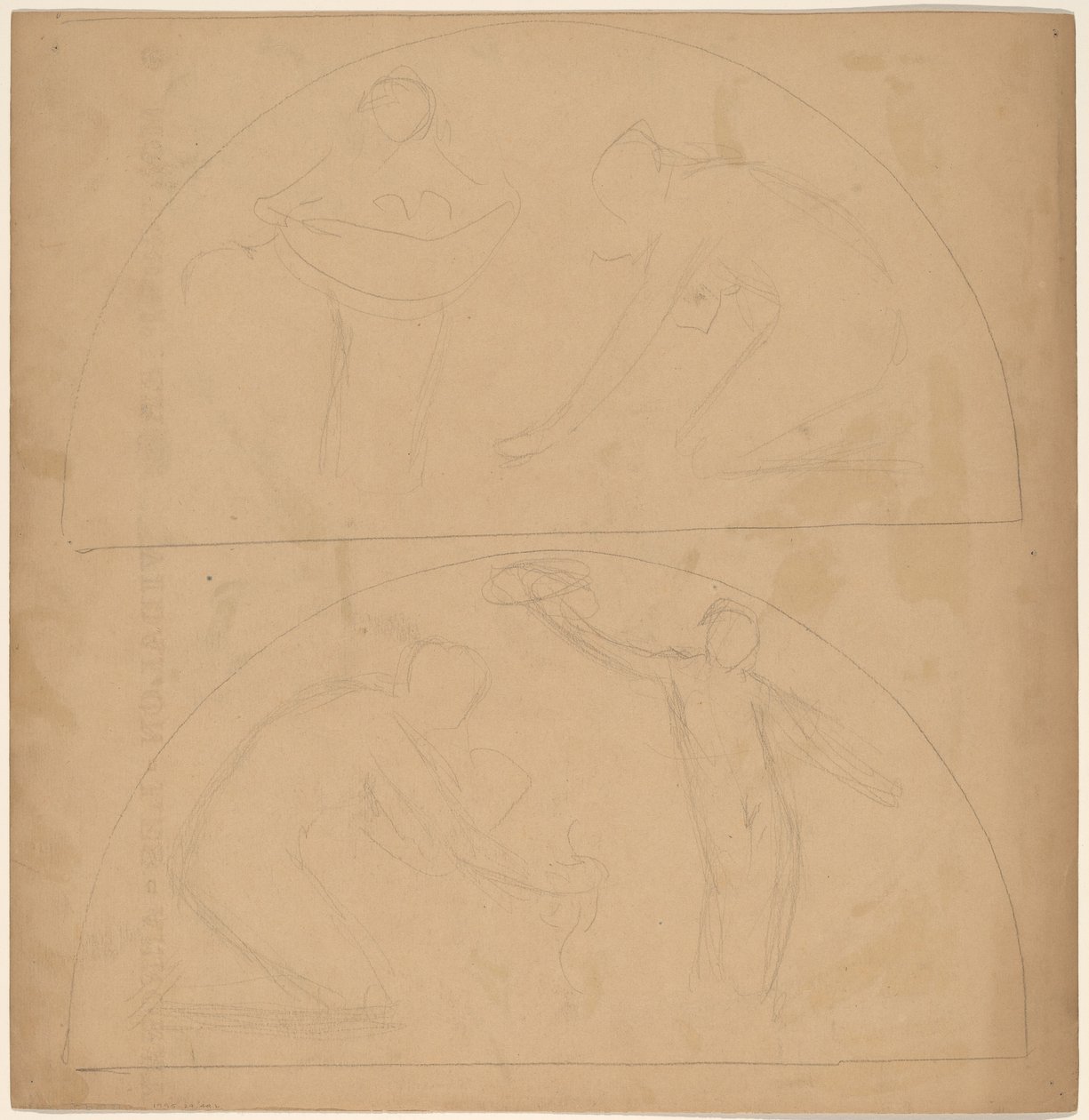 Studio per un disegno di bordo [verso] da Charles Sprague Pearce