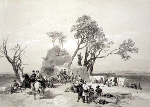 Panjab: Avamposto di Rhodawala Occupato dai Picchetti Britannici il 10 febbraio 1845, tavola 8 da 