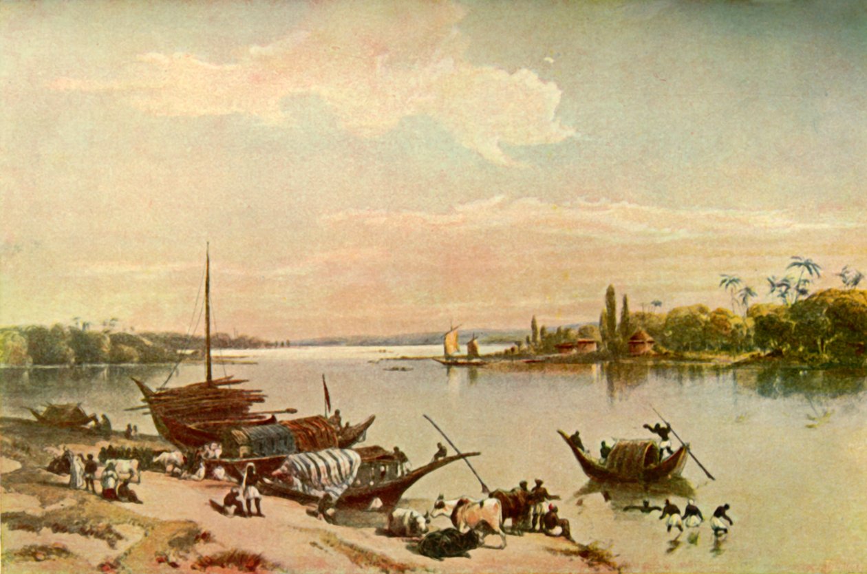 Barrackpur - Sul Gange vicino a Calcutta, 1840, 1901 da Charles Stewart Hardinge