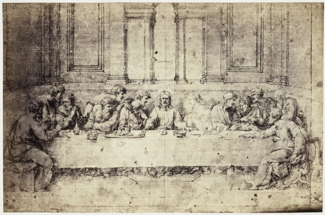 Fotoreproduzione di un disegno di Raffaello, l