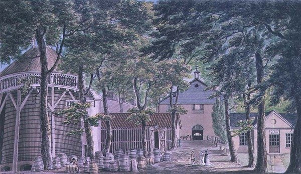 Distilleria di aceto dei signori Beaufoy, ex Cupor Gardens da Charles Tomkins